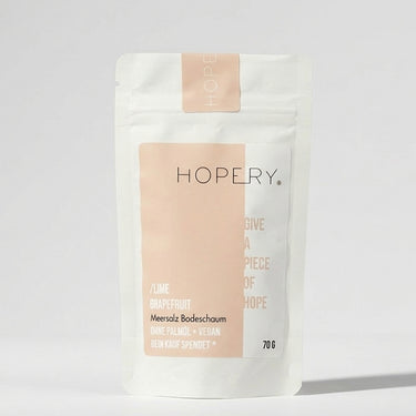 Meersalz Badeschaum Lime-Grapefruit von HOPERY – vegan & palmölfrei