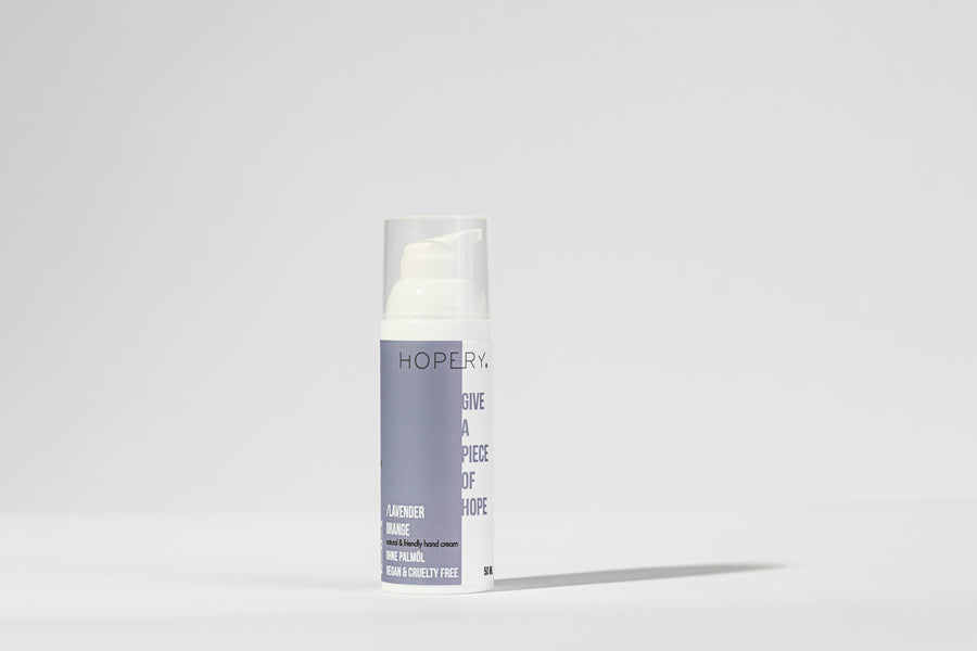 Vegane Handcreme Lavendel-Orange von HOPERY – ohne Palmöl