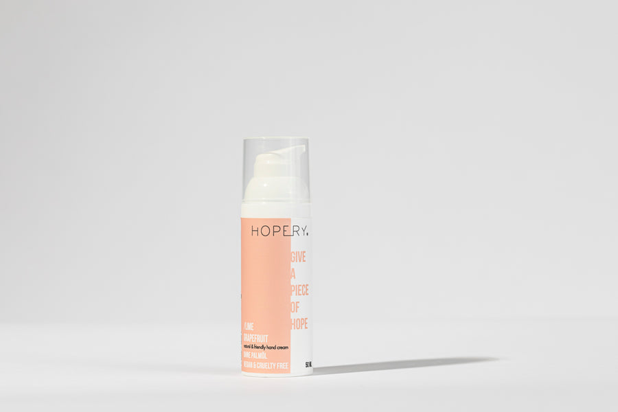 Vegane Handcreme Lime-Grapefruit von HOPERY – ohne Palmöl