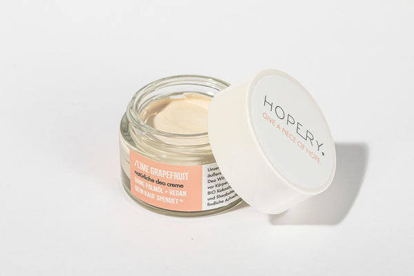 Deocreme ohne Aluminium Lime-Grapefruit von HOPERY – vegan & palmölfrei